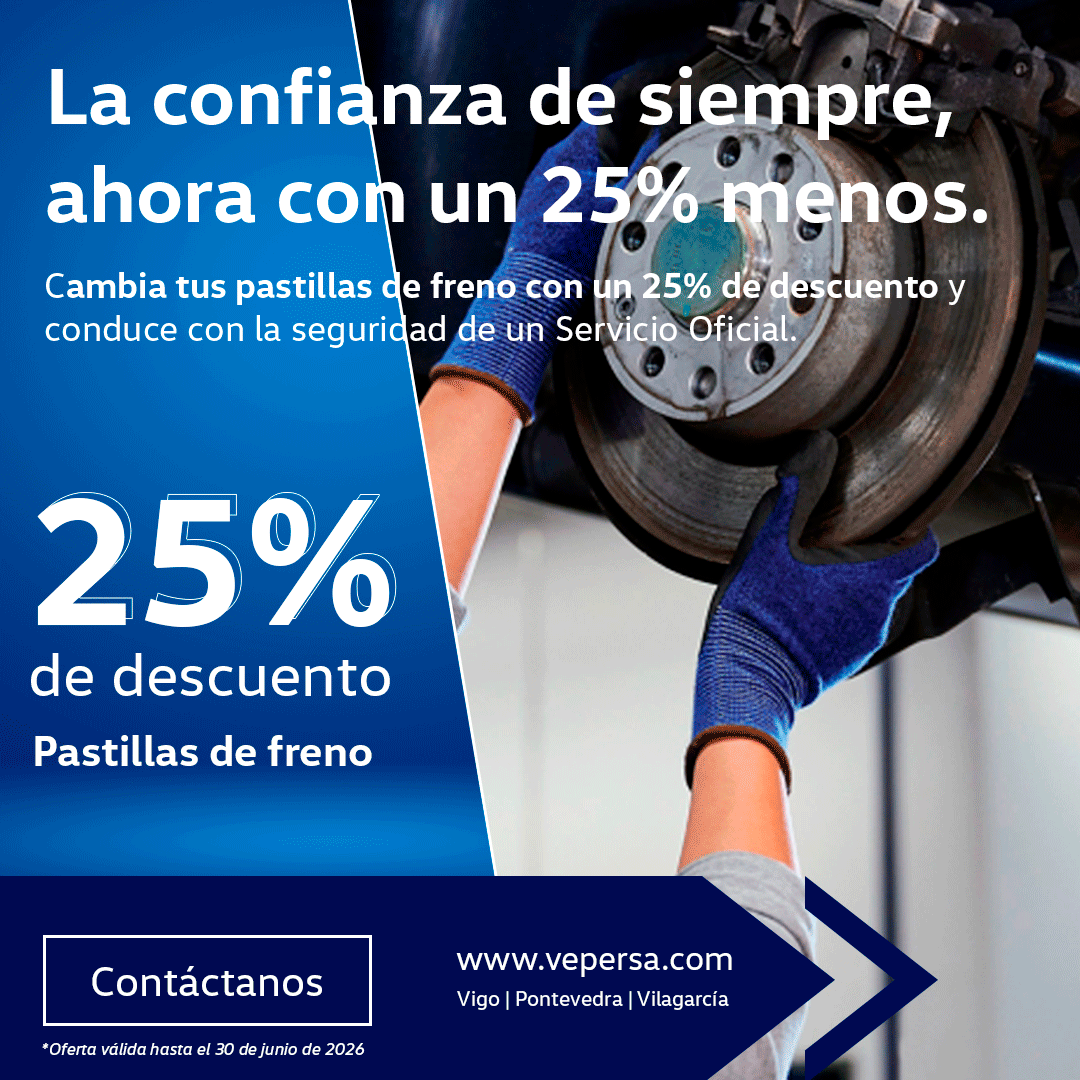 25% descuento en pastillas de freno